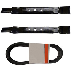 RAParts One (1) Mower Deck Belt and Blade Set Fits John Deere L100 & L110 Mowers with 42" Deck