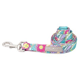 Lucky Love Dog Leash, Beautiful Flower Pattern Female Dog Leash for Large Dogs, Durable & Long Lasting, Caroline, Small