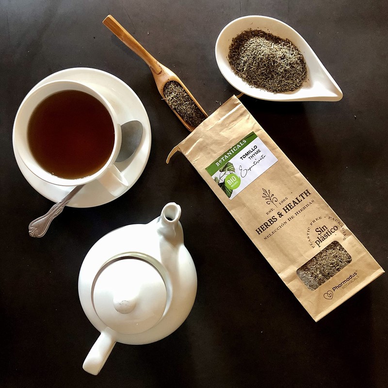 Helps Bulk Thyme Tea . Expectorant Infusion to Breathe Better