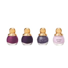 ZERMAT Set de 4 Esmaltes de Uñas Premium, Tonos Púrpura, 60 ml, Acabado Metalizado, Secado Rápido