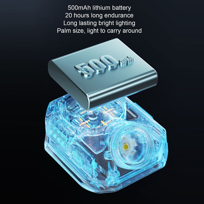 Wrist Flashlight Waterproof Rechargeable 5 Modes Watch Flashlight with Compass