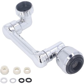 TOPINCN Extensor de Grifo Giratorio de 1080°, Aireador de Grifo Universal, Filtro de Salpicaduras de Agua con 2 Modos, Grifo de Cocina con Brazo Robótico Multifuncional, Grifo