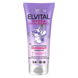 L'Oréal Paris Elvital Hydra Hyaluronic Moisturising Hair Mask for Shiny Hair, Leave In for Moisture Boost & Protection Overnight, Long-Lasting Moisture and Care, 200 ml