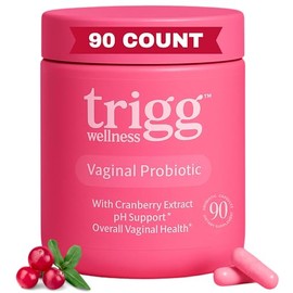 Trigg Probióticos vaginales para mujeres equilibrio del pH, digestión, UT suplemento para la salud femenina con arándanos, mezcla prebiótica y...     