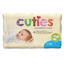 Cuties Complete Care Baby Diaper Newborn Up to 10 lbs. CDB000 25 Ct
