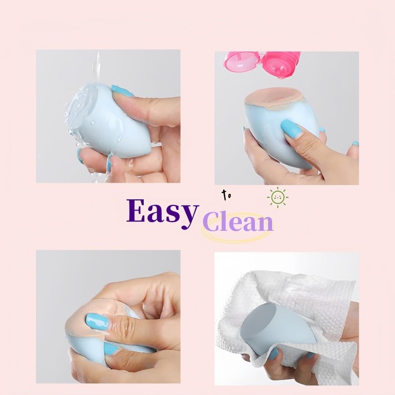 8 Pcs Professional Beauty Blender Makeup Sponges Powder Puffs Set