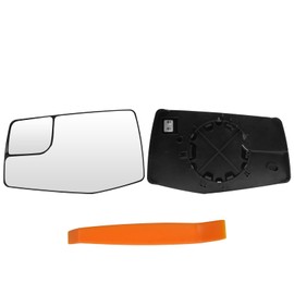 OWITAT Heated Mirror Glass Compatible with Chevy Silverado 1500 GMC Sierra 1500 2019-2025, Left Driver Side Exterior Mirror Glass Replacement for GM1324159 84309708 Left Side
