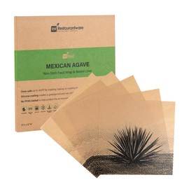 Restaurantware RW Base 12 Inch Deli Papers, 200 Mexican Agave Sandwich Wrapping Papers - No Added PFAS, Greaseproof, Kraft Paper Food Basket Liners, Microwavable, For Restaurants Or Cafes