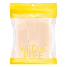 Skinfood Wedge Puff Large Capacity, 1 Piece / 스킨푸드 웨지 퍼프 대용량, 1개