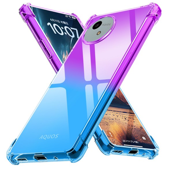 AQUOS Wish 4 Shock Resistant Case, Gradation SH-52E Cover, TPU