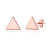 Philip Jones Rose Gold Plated Triangle Stud Earrings