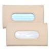 hifrom Car Sunshade Tissue Box, Leather Car Tissue Holder, Car