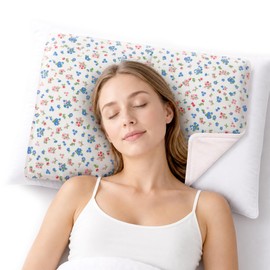 30x40cm Cute Floral Cooling Gel Pad with Soft Fleece Back, Reversible Summer Cooling Cushion for Office Chair, Car Seat, Bed, Couch, No Freeze Needed, Washable Cover, Dual-Sided Use