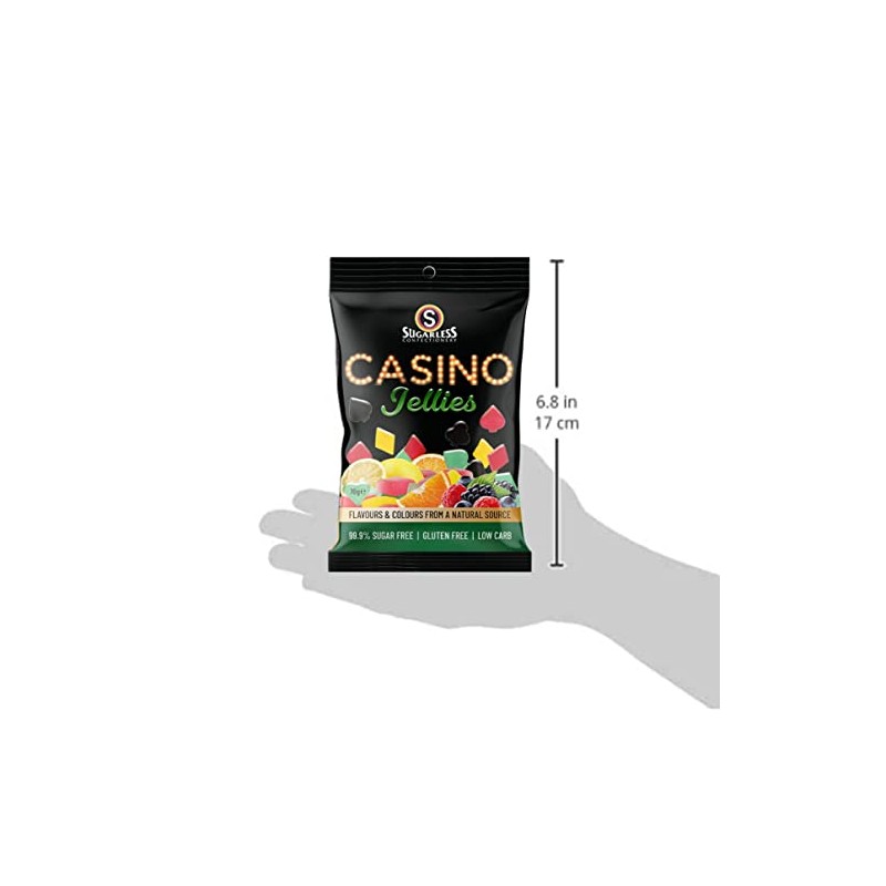 Sugarless Confectioney Casino Fruit Jellies Asset 70 g