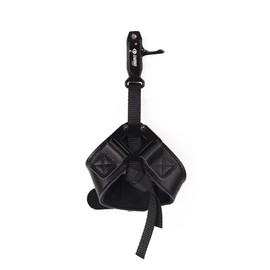 LWANO Archery Compound Bow Release Adjustable Wrist Strap Aids Trigger (Black)