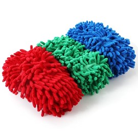 Microfiber Floor Cleaning Slippers - 3PCS Machine Washable Reusable Mop Covers for Kitchen, Living Room, Car, Table, and Glass Wiping