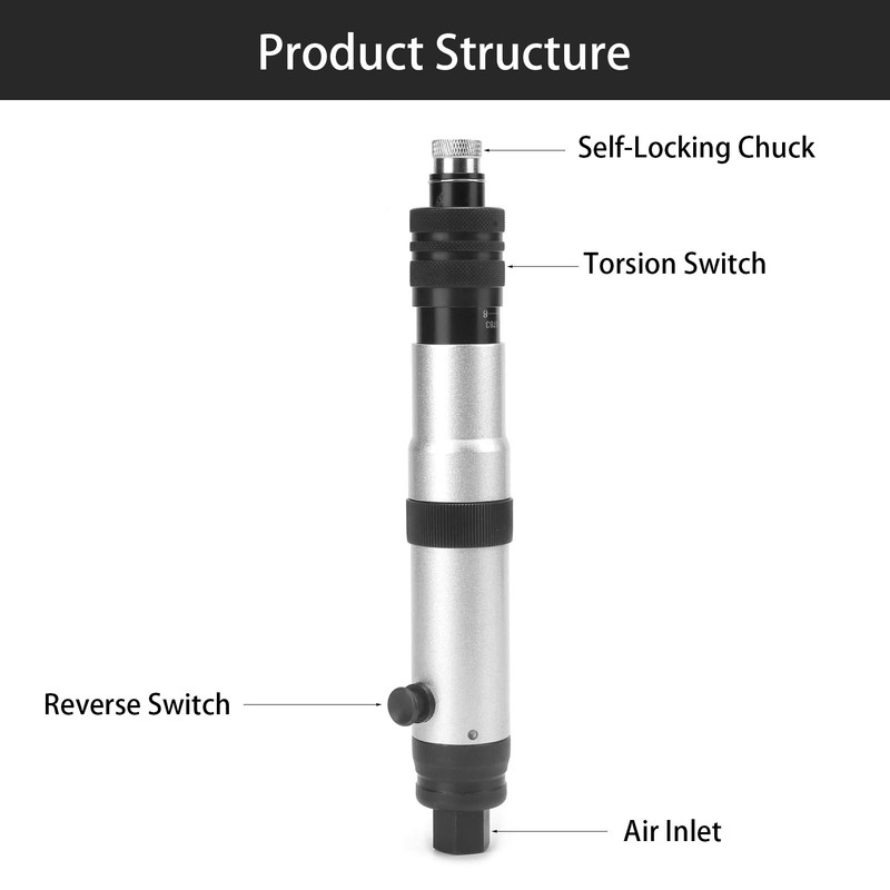Electric Screwdriver Handheld Straight Preset Torsion Pneumatic Screw Tightening ToolEuropean
