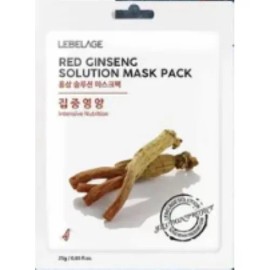 Mascarilla Facial Coreana Ginseng Rojo  Revitalizantes_10pz Todo Tipo De Piel                                                                         