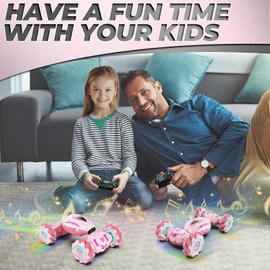 Dysaim Gesture RC Car, Gesture Sensing RC Stunt Car Toys for Kids 6-12 yr, 2.4GHz 4WD Hand Remote Control Cars with Lights Music, Off-Road 360° Rotation RC Drift Car Birthday Toy Gifts