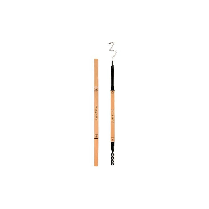 Lamela Double Sided Eyebrow Pencil with Brush, Brown and Transparent