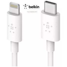 Belkin BoostCharge USB-C to Lightning Cable (1.2 M/4 Ft.) White (MFi-Certified