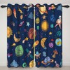 ZJRBJB 53Wx84L Star Galaxy Space Planets Room Blackout Curtains