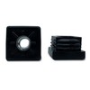 Doja Industrial Threaded Plugs Square End Piece for Square Tube
