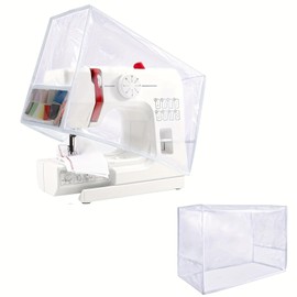 Sewing Machine Cover with Storage Bags, Dust Cover for Sewing Machine, Transparent Sewing Machine Cover, Protective Cover with Side Rope, Sewing Machine Cover