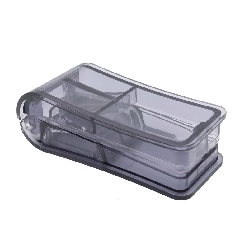 ShysTech Pill Cutter, Splitter, Organizer for Pills/Supplement/Medication 2 Pack (Black)