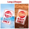 (2 Pack) Exit Only Do Not Enter Sign, 18” x