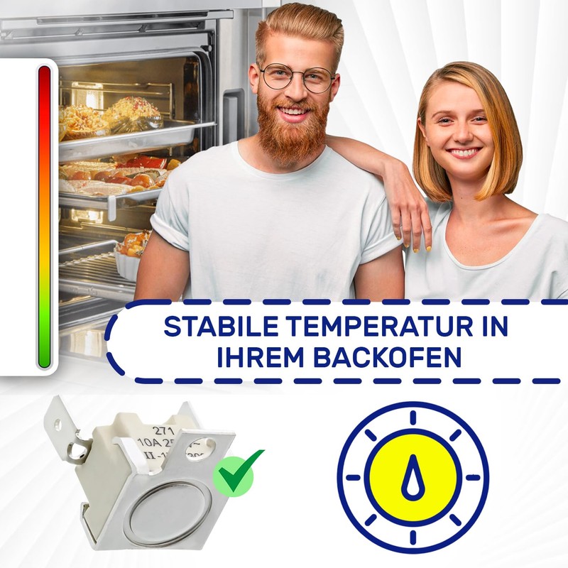 Thermostat for Oven 300°C 10A 250V with Original Code 3570560015