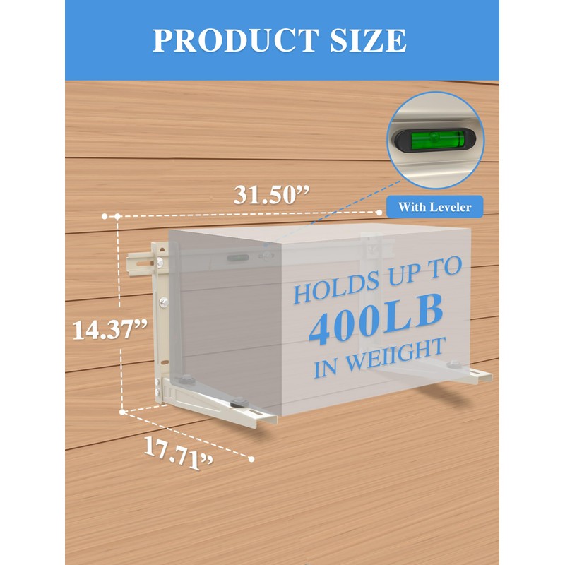 Mini Split Wall Mounting Bracket Outdoor, for 7000-12000 BTU Universal