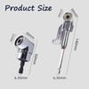 105 Degree Right Angle Drill Adapter,1/4" Hex Shank Driver Angle