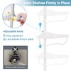 Corner Shower Caddy Tension Pole, Rustproof Bathtub Storage Organizer with