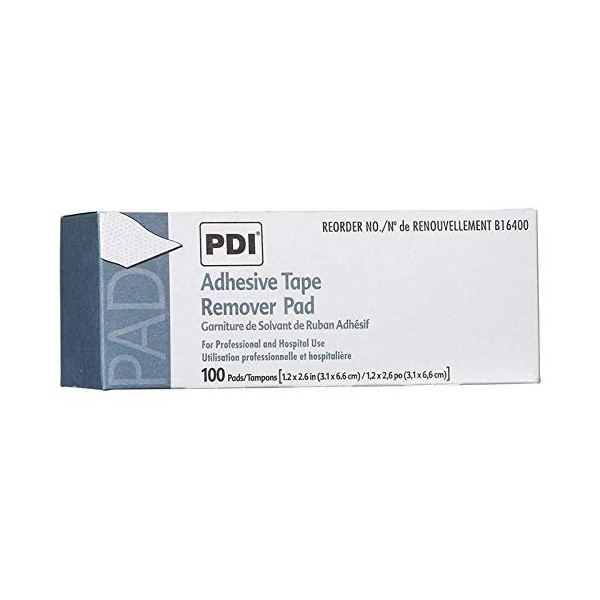 Adhesive Tape Remover Pads by PDI - Case of 1000 (100/bx, 10 bx/cs)
