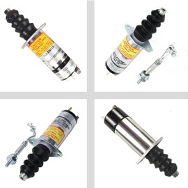 ZeeKee 1502 Series Fuel Shut off Solenoid Stop Solenoid 1502-12D6U2B2S2A Compatible with Woodward 307-2546 Diesel Engine 12V