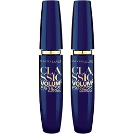 Maybelline New York Classic Volum' Express Black Volumizing Mascara for Thicker Eyelashes with Classic Fiber Applicator - 2 Cosmetics