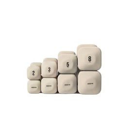 SafeGrip - Mancuernas antideslizantes, no se ruedan, asas gruesas, pesas libres, mancuernas cuadradas para entrenamientos seguros en casa, levantamiento de pesas y entrenamiento personal