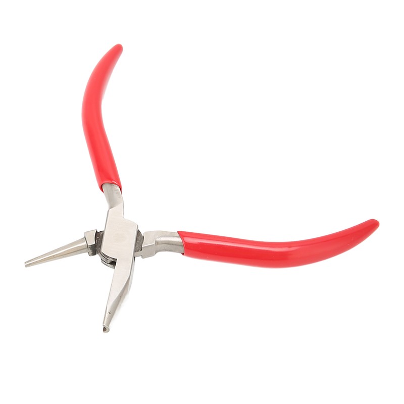 Jewelry Plier Slotted High Carbon Steel Rubber Handle Wire Bending