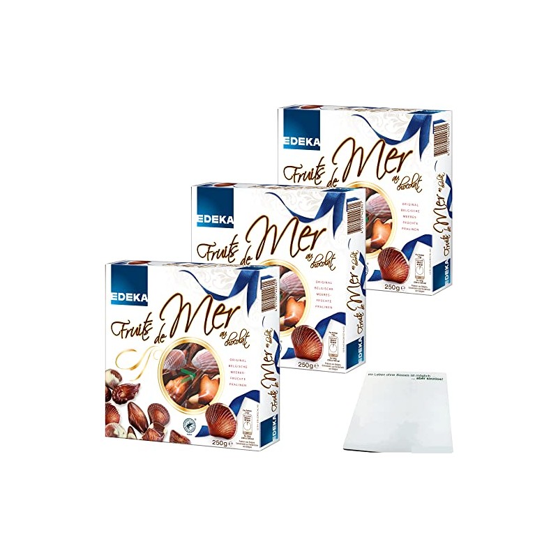 EDEKA Fruits de Mer au Chocolat Pack of 3 (3