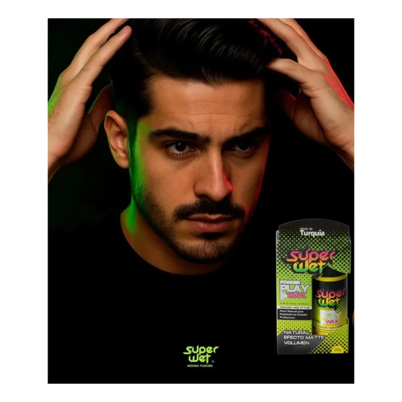 Super Wet Cera en Polvo Da Volumen, Control Ligero Profesional