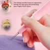 Felting Needles 3 Fine Needles Ergonomic Handle Plastic Metal DIY