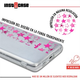 INSTACASE Funda para XZ1 Personalizada con Estrellas antigolpes, Case Personalizado para XZ1, Carcasa con Estrellas para XZ1, Protector de Dibujo de Estrellas con Nombre para XZ1