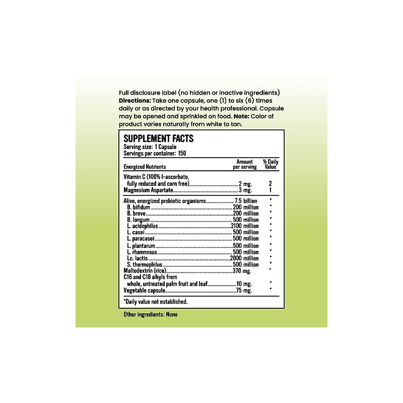 Peak Probiotic+ 7.5 Billion Peak Harvested Probiotics 10 Active Strains