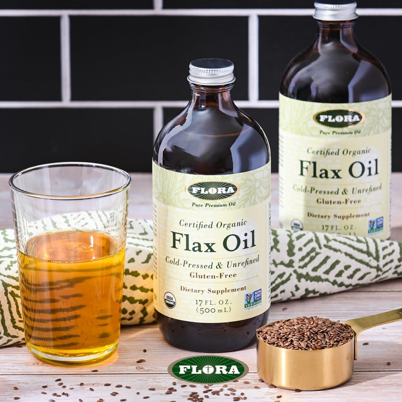 Flora - Flax Oil - Cold-Pressed, Unrefined, Organic Flax Seed