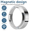 51mm Dosing Funnel, Zinc Alloy Coffee Dosing Funnel Ring Magnetic