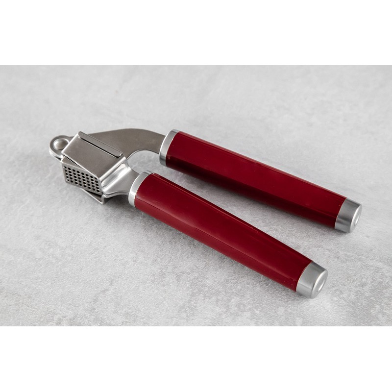 KitchenAid Garlic Press Crusher, Strong Stainless Kitchen Utensil, Removable Basket,