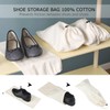 PlasMaller Shoe Storage Bags 100% Cotton with Drawstring For Men