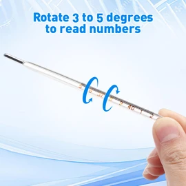 Glass Oral Adults Classic Accurate Temperature Measurement for Fever Oral Armpit Families Clinic ℃