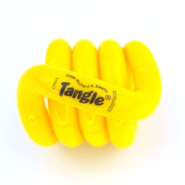 Tangle Jr. Solid Yellow - Genuine Fidget - Fidget Toy for Kids and Adults